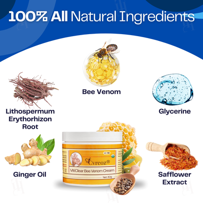 Cvreoz® VitiClear Bee Venom Cream | No More Hiding that Skin!💕