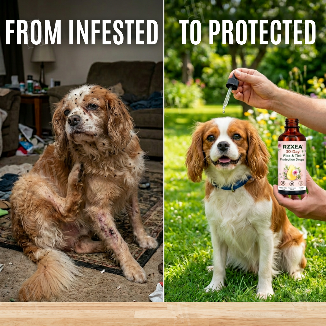 ✨Spring Sale up to 70% OFF Prevents Tick & Flea | RZXEA™ 30-Day Flea & Tick Protection Drops