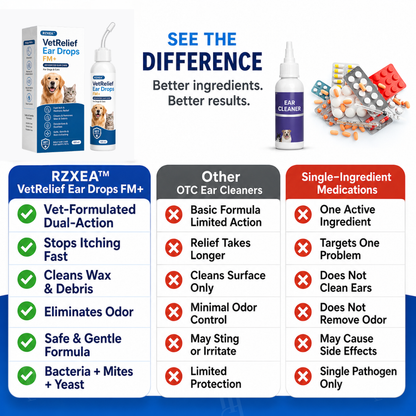 ⚡FLASH SALE !!! First 50 Get 70% OFF! - RZXEA™ VetRelief Ear Drops FM+