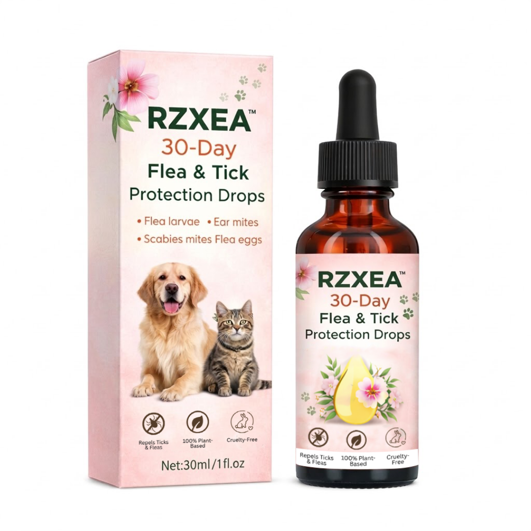 ✨Spring Sale up to 70% OFF Prevents Tick & Flea | RZXEA™ 30-Day Flea & Tick Protection Drops