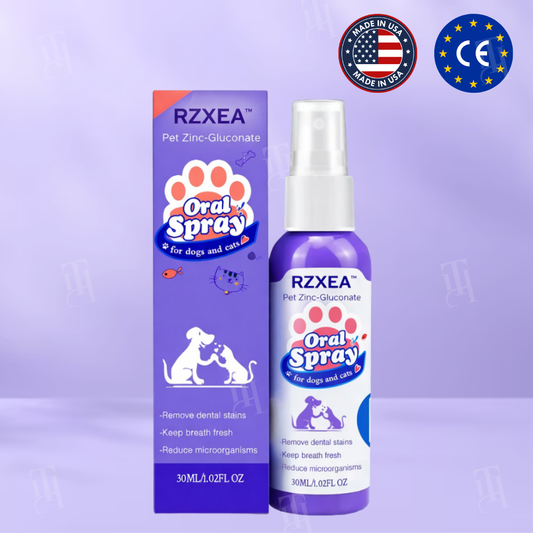 ✨✨22 Pcs Left !! Avail the 70% Spring Sale Off Prevents & Avoid Bad Breaths for your Pets | RZXEA™ Pet Zinc-Gluconate Oral Spray