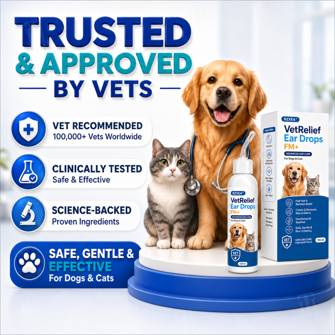 ⚡FLASH SALE !!! First 50 Get 70% OFF! - RZXEA™ VetRelief Ear Drops FM+