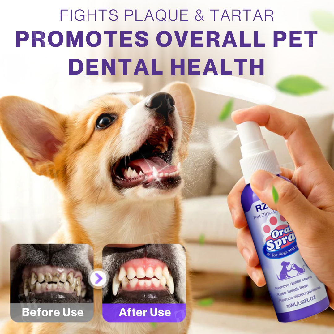 ✨Spring Sale up to 70% OFF Prevents Avoid Bad Breaths for your Pets | RZXEA™ Pet Zinc-Gluconate Oral Spray
