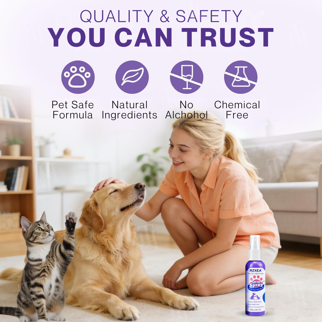 ✨Spring Sale up to 70% OFF Prevents Avoid Bad Breaths for your Pets | RZXEA™ Pet Zinc-Gluconate Oral Spray