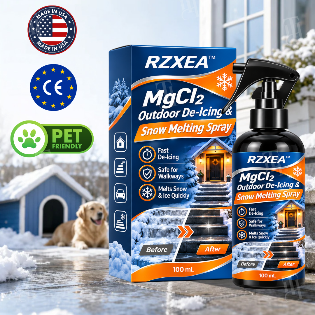❄️ Q4 Winter Prep Sale — Up to 50% OFF | RZXEA™ MgCl₂ Outdoor De-Icing & Snow Melting Spray