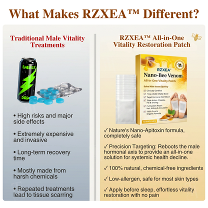 🚨 Stocks Are Running Low.| RZXEA™ Nano-Bee Venom All-in-One Vitality Patch