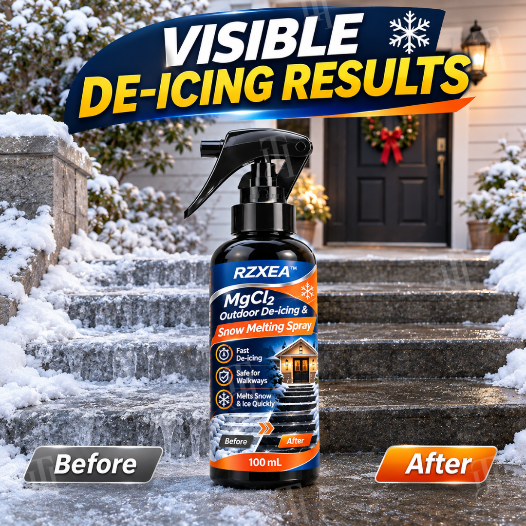 ❄️ Q4 Winter Prep Sale — Up to 50% OFF | RZXEA™ MgCl₂ Outdoor De-Icing & Snow Melting Spray
