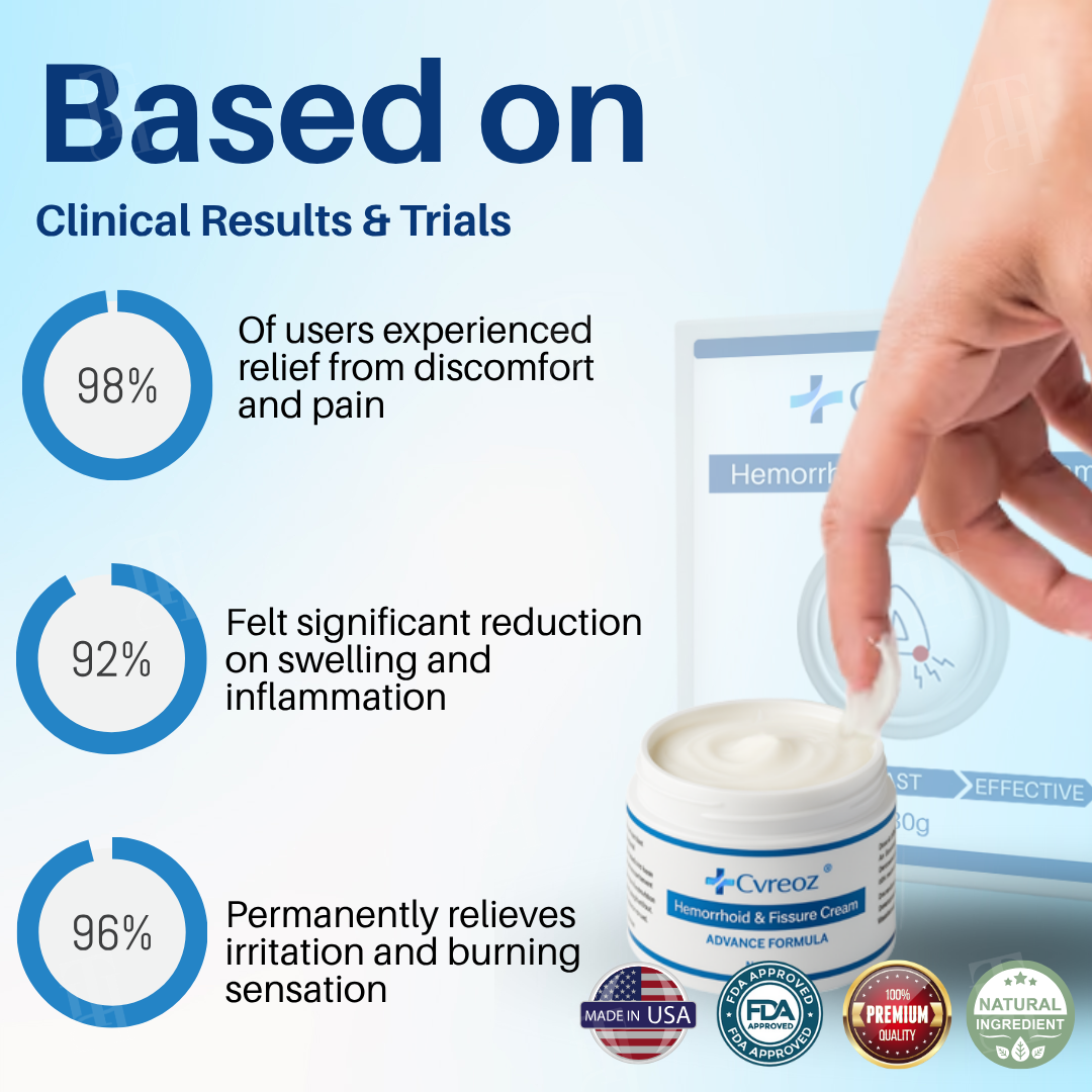 Cvreoz® Hemorrhoid & Fissure Cream -  LIMITED-TIME OFFER | Experience Comfort like a BOSS!!💕