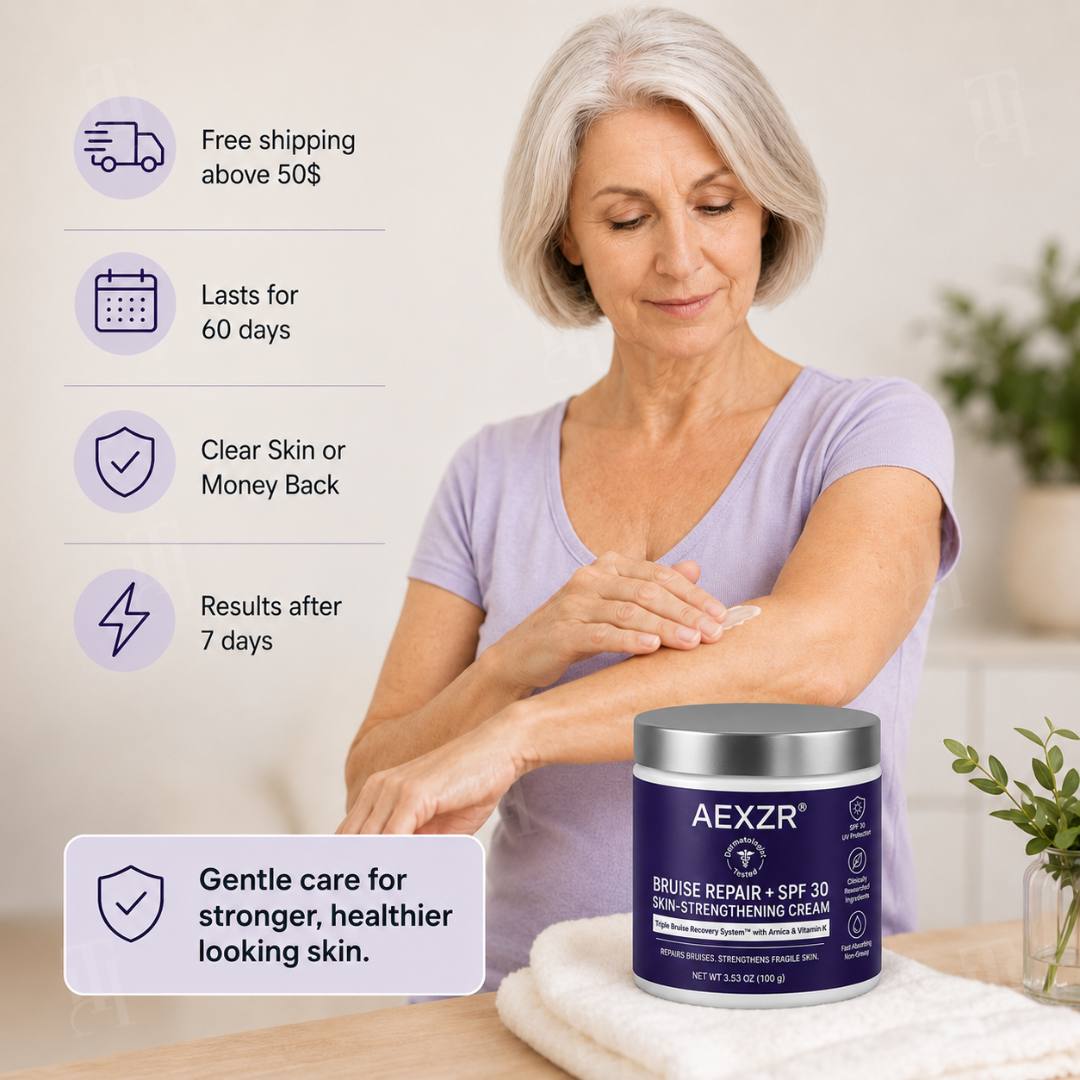 ⚡FLASH SALE !!! First 50 Get 70% OFF! | AEXZR® Bruise Repair + SPF 30 Skin-Strengthening Cream