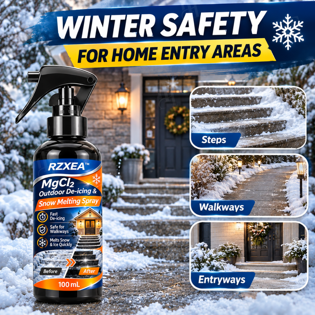 ❄️ Q4 Winter Prep Sale — Up to 50% OFF | RZXEA™ MgCl₂ Outdoor De-Icing & Snow Melting Spray