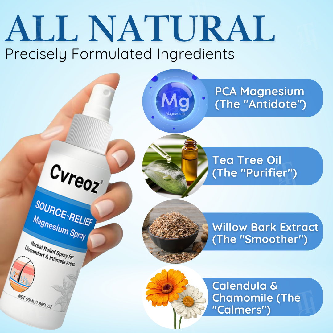 ✨Limited-Time 50% OFF Deal |  Get Calm & Comfort for Less | Cvreoz® Source-Relief Magnesium Spray