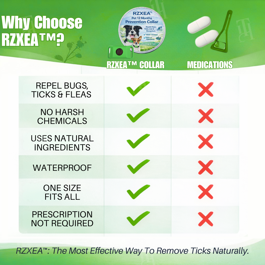 ✨Spring Sale up to 70% OFF Prevents Tick & Flea | RZXEA™ Pet 12 Months Prevention Collar