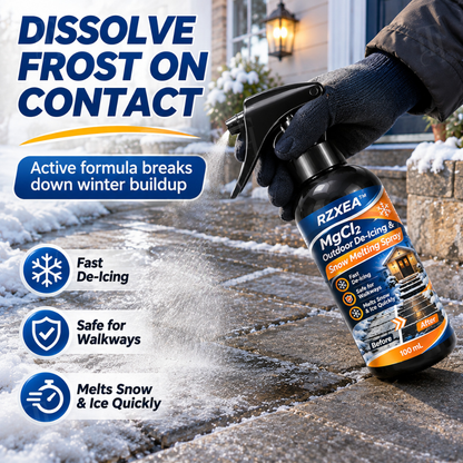 ❄️ Q4 Winter Prep Sale — Up to 50% OFF | RZXEA™ MgCl₂ Outdoor De-Icing & Snow Melting Spray