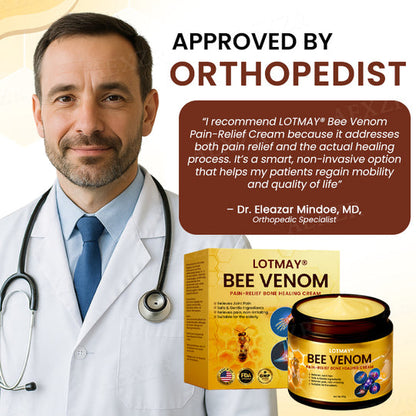 🔥LOWEST PRICE !!! - 50% OFF🌿 LOTMAY® Bee Venom Pain-Relief Bone Healing Cream (5𝟘% 𝕆𝔽𝔽 𝗘𝗡𝗗𝗦 𝗜𝗡 𝟭𝟬 𝗠𝗜𝗡𝗨𝗧𝗘𝗦)