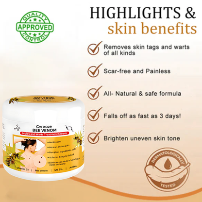 Cvreoz® Bee Venom Mole and Wart Treatment Cream - LIMITED-TIME OFFER | Let out the Best Confidence in YOU!💕