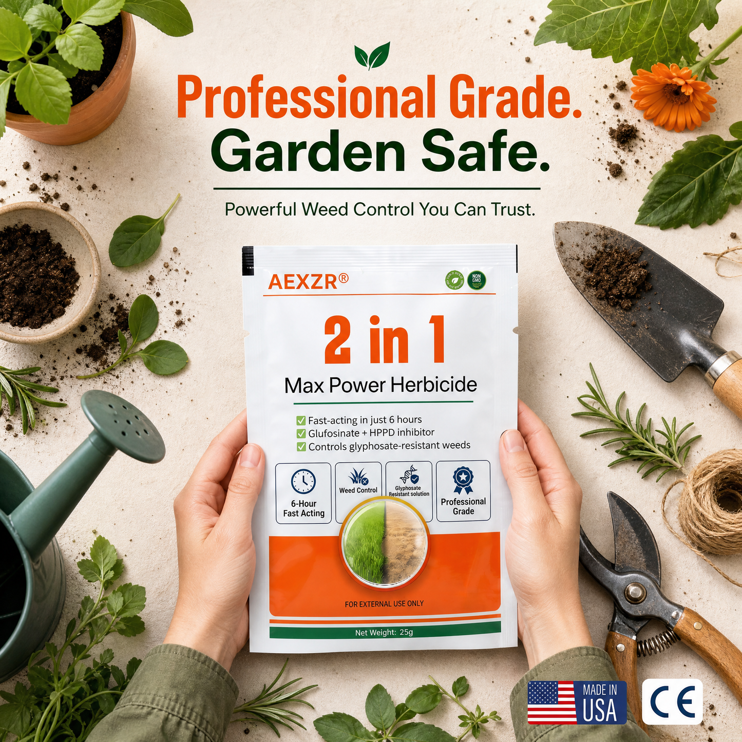 🔥SUMMER LOWEST PRICE - 50% OFF | AEXZR® 2-in-1 Max Power Herbicide – Fast & Effective Weed Killer!