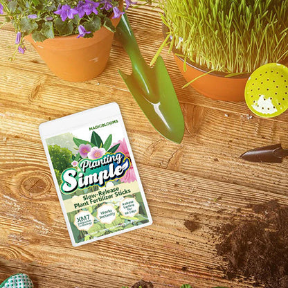 🏆Official Store | 🌺 All-in-one Balanced Nutrition🌺AEXZR® MagicBlooms Slow-Release Plant Fertilizer Spikes