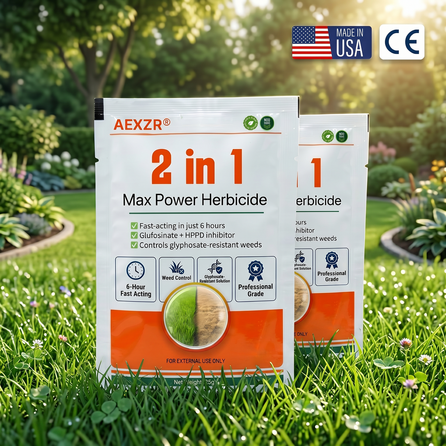 🔥SUMMER LOWEST PRICE - 50% OFF | AEXZR® 2-in-1 Max Power Herbicide – Fast & Effective Weed Killer!