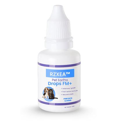 ✨ Summer Discounted Price 50% OFF | Daily Ear Care Made Simple for Pets | RZXEA™ Pet EarPro Drops FM+