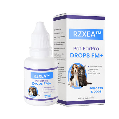 ✨ Summer Discounted Price 50% OFF | Daily Ear Care Made Simple for Pets | RZXEA™ Pet EarPro Drops FM+